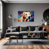 Friendly Labrador Retriever Living Room Demo