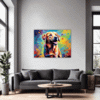 Friendly Labrador Retriever Living Room Demo