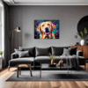 Friendly Labrador Retriever Living Room Demo