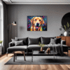 Friendly Labrador Retriever Living Room Demo