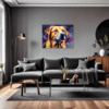 Friendly Labrador Retriever Living Room Demo