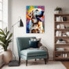 Friendly Labrador Retriever Living Room Demo