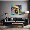 Friendly Labrador Retriever Living Room Demo