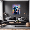 Friendly Labrador Retriever Living Room Demo
