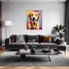 Friendly Labrador Retriever Living Room Demo
