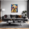 Friendly Labrador Retriever Living Room Demo