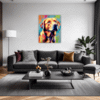 Friendly Labrador Retriever Living Room Demo