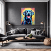 Friendly Labrador Retriever Living Room Demo