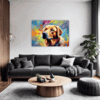 Friendly Labrador Retriever Living Room Demo