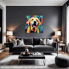 Friendly Labrador Retriever Living Room Demo