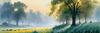 Frost-Kissed Meadow with Crystalline Grass at Dawn Landscape Art