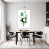 Geometric Flow Abstract Dining Room Demo