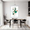 Geometric Flow Abstract Dining Room Demo