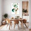 Geometric Flow Abstract Dining Room Demo