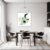 Geometric Flow Abstract Dining Room Demo