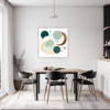 Geometric Flow Abstract Dining Room Demo