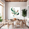 Geometric Flow Abstract Dining Room Demo