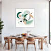 Geometric Flow Abstract Dining Room Demo