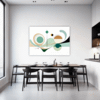 Geometric Flow Abstract Dining Room Demo