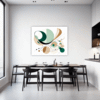 Geometric Flow Abstract Dining Room Demo