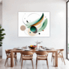Geometric Flow Abstract Dining Room Demo