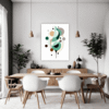 Geometric Flow Abstract Dining Room Demo