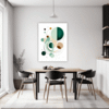 Geometric Flow Abstract Dining Room Demo