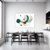 Geometric Flow Abstract Dining Room Demo