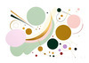 Geometric Abstraction Art Illustrating Fluid Motion