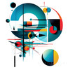 Geometric Shapes Abstract Printable Wall Art