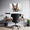 German Shepherd Abstract Art Office Demo