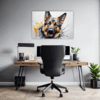 German Shepherd Abstract Art Office Demo