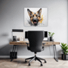 German Shepherd Abstract Art Office Demo