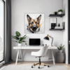 German Shepherd Abstract Art Office Demo