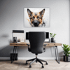 German Shepherd Abstract Art Office Demo