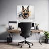German Shepherd Abstract Art Office Demo
