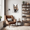 German Shepherd Abstract Art Office Demo