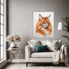 Ginger Maine Coon Living Room Demo