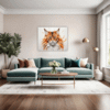 Ginger Maine Coon Living Room Demo