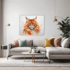 Ginger Maine Coon Living Room Demo
