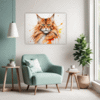 Ginger Maine Coon Living Room Demo