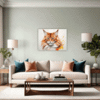 Ginger Maine Coon Living Room Demo