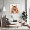 Ginger Maine Coon Living Room Demo