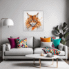 Ginger Maine Coon Living Room Demo