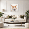 Ginger-White Shorthair Living Room Demo