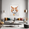 Ginger-White Shorthair Living Room Demo