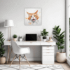 Ginger-White Shorthair Office Demo