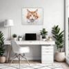 Ginger-White Shorthair Office Demo