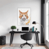 Ginger-White Shorthair Office Demo