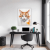 Ginger-White Shorthair Office Demo